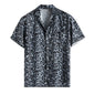 Men Leopard Printed Short Sleeve
