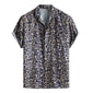 Men Leopard Printed Short Sleeve