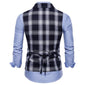 Men's Plaid Business Suit Vest