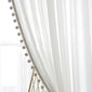 White Yarn Pure Color Curtain