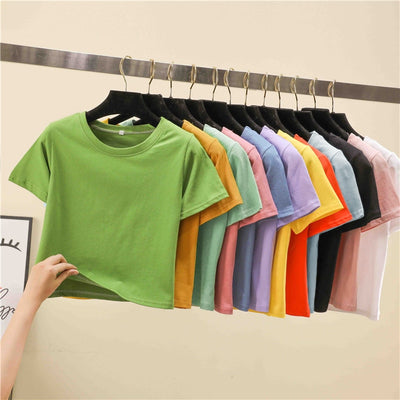 Candy Color Short Sleeve