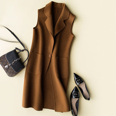 Double-side Wool Women's Vest