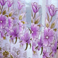 Modern Floral Tulle Curtain