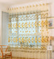 Modern Floral Tulle Curtain