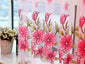 Modern Floral Tulle Curtain