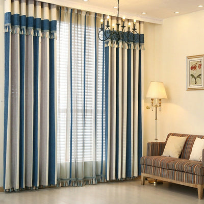 Modern Vertical Striped Curtain